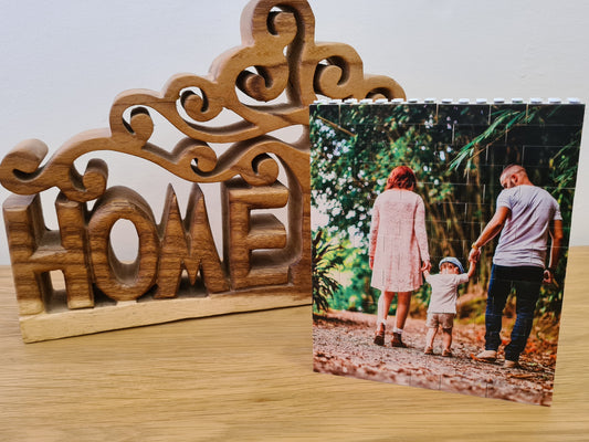 Personalised Plastic Building Brick Photo Block Panel