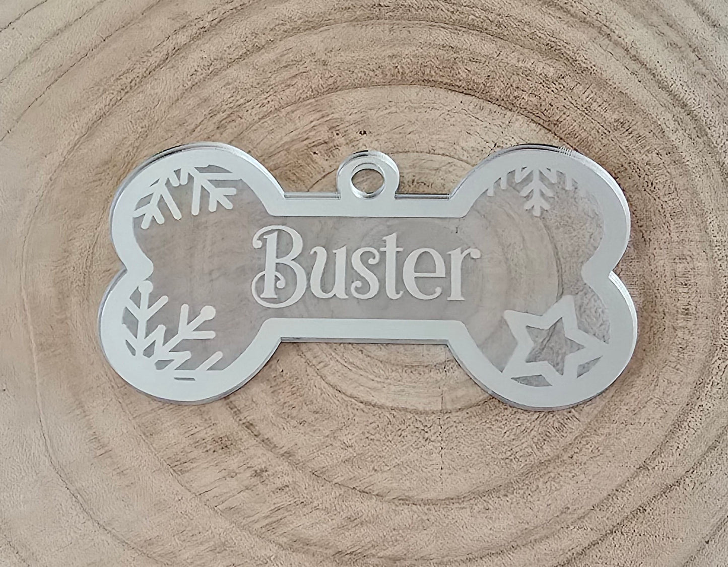 Personalised Pet Bone Shaped Bauble