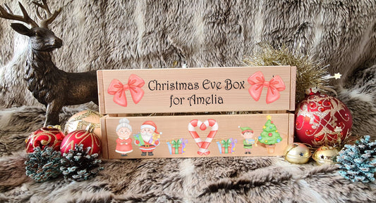 Personalised Wooden Christmas Crate