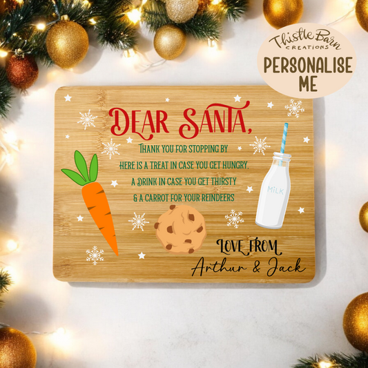 Santa Christmas Eve Treat Board