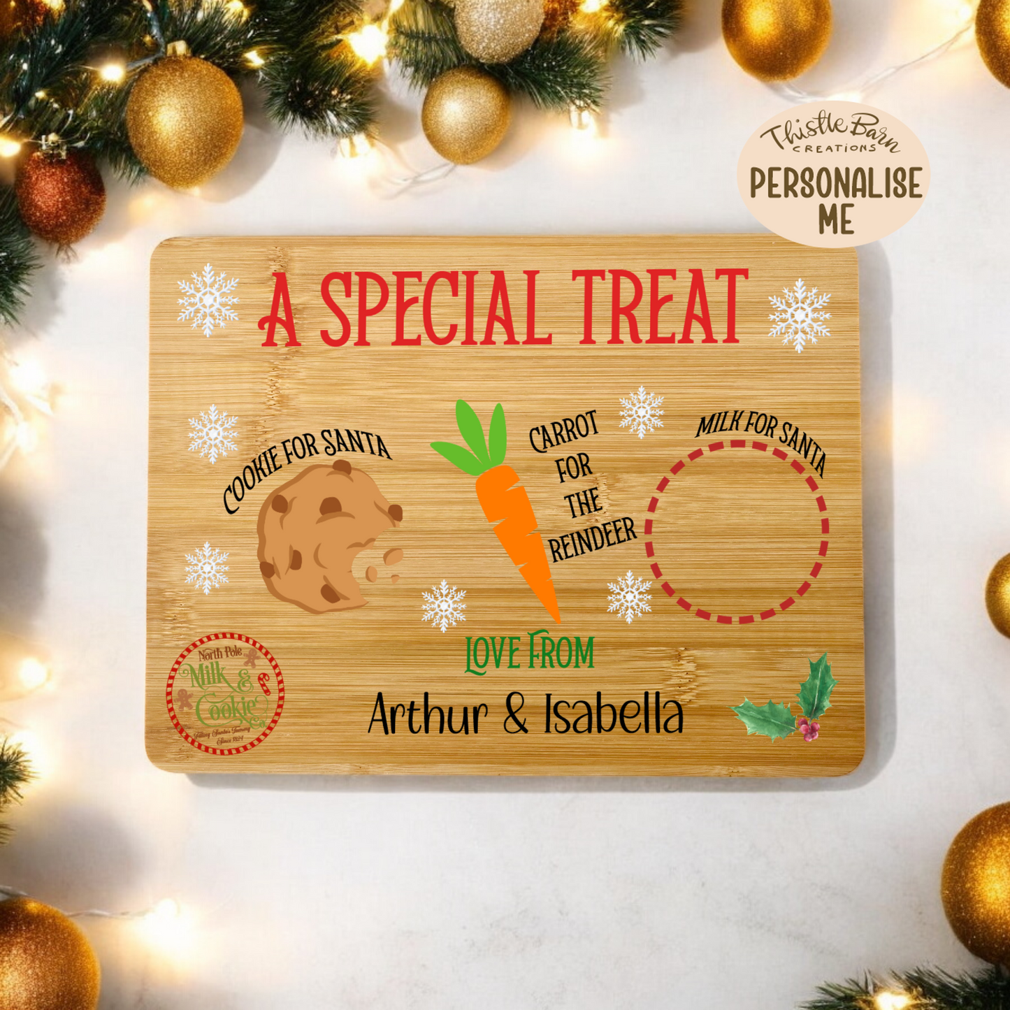 Santa Christmas Eve Treat Board